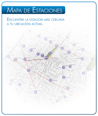 Bicipuebla Station Map